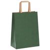 vidaXL Bolsas de papel con asas 50 uds verde 21x11x28 cm
