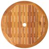 vidaXL Mesa jard&iacute;n plegable madera maciza de eucalipto &Oslash;60x75 cm