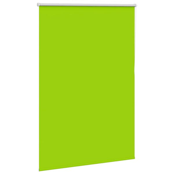 vidaXL Estor Enrollable Opaco hojas verde 90x130 cm Tela Ancho 85,7 cm
