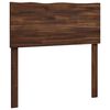 vidaXL Cabecero de borde vivo ROSTOCK Marr&oacute;n Oscuro 75 cm