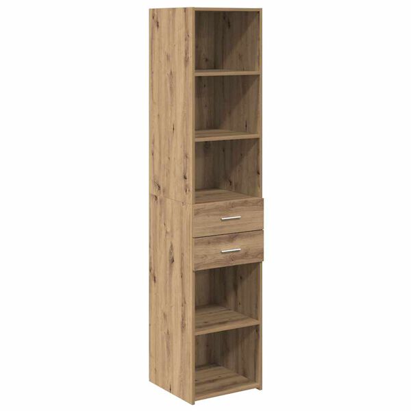 vidaXL Alacena Roble artesanal 40 x 42,5 x 185 cm Madera contrachapada
