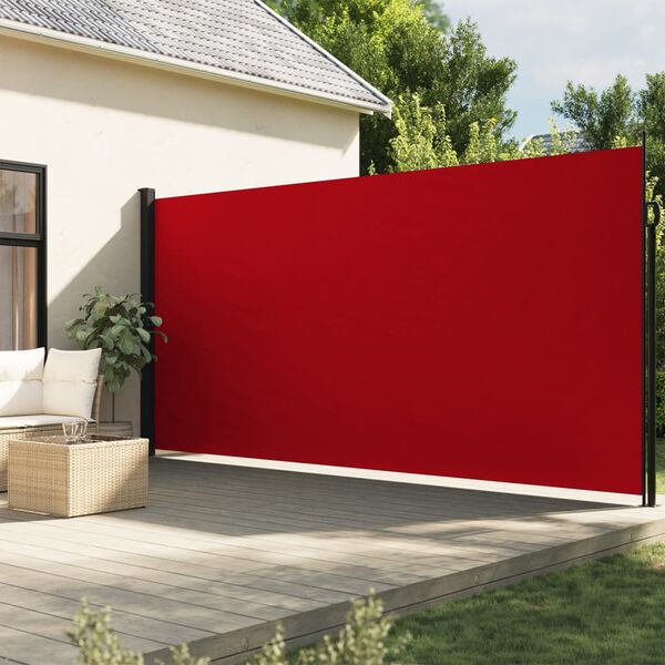 vidaXL Toldo lateral retr&aacute;ctil rojo 200x300 cm
