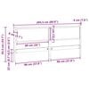 vidaXL Cabecero Otro Marr&oacute;n 200 cm Madera maciza de pino