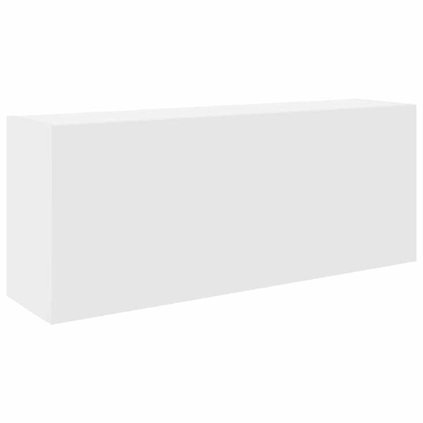 vidaXL Mueble de pared de ba&ntilde;o madera ingenier&iacute;a blanco 100x25x40 cm