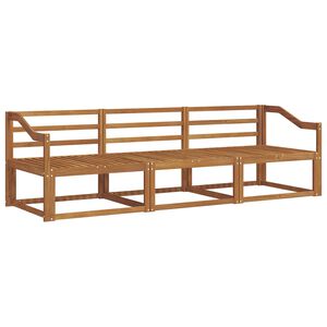 vidaXL Conjunto de sof&aacute;s de exterior 3 pcs Natural