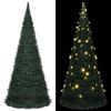 vidaXL &Aacute;rbol de Navidad emergente preiluminado con luces verde 150 cm