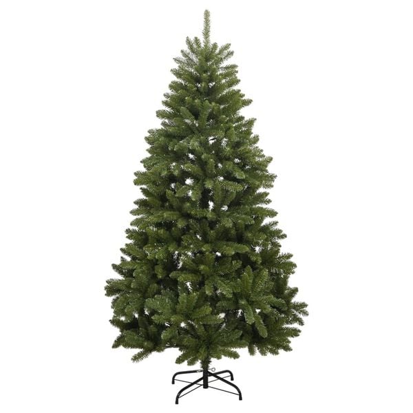 vidaXL &Aacute;rbol de Navidad artificial con bisagras y soporte verde 270 cm