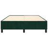 vidaXL Estructura Estructura de cama con somier terciopelo verde oscuro 140x200 cm