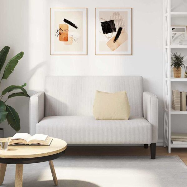 vidaXL Cojín de Espalda Crema 45 x 20 x 35 cm tela