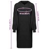 vidaXL Sudadera manta KINN Negro XL Algod&oacute;n