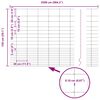 vidaXL Valla con Poste Plateado 1,6 x 25 m Acero