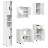 vidaXL Juego de muebles de ba&ntilde;o 5 pcs Madera contrachapada & Metal