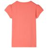 Camiseta infantil de manga casquillo coral 140