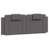 vidaXL Cama Viana con colch&oacute;n cuero sint&eacute;tico gris 140x190 cm