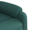 vidaXL Sill&oacute;n de masaje reclinable de tela verde oscuro