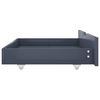 vidaXL Estructura de cama dosel 2 cajones madera pino gris 160x200 cm