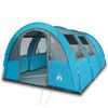 vidaXL Tienda de campa&ntilde;a t&uacute;nel para 4 personas impermeable azul