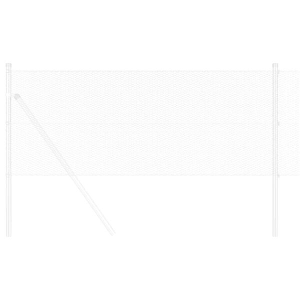 vidaXL Cerca Hexagonal Plateado 0,5 x 50 m Acero galvanizado