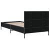 vidaXL Estructura de cama madera ingenier&iacute;a y metal negro 100x200 cm