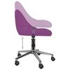 vidaXL Sillas de comedor giratorias 2 unidades cuero sint&eacute;tico morado
