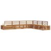 vidaXL Conjunto de sof&aacute;s de exterior 6 Pieza Natural