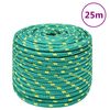 vidaXL Cuerda de barco polipropileno verde 14 mm 25 m