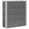 vidaXL Arriate elevado Gris 75 x 30 x 82 cm WPC y Aluminio