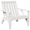 vidaXL Silla adirondack de jard&iacute;n madera maciza pino blanco 75x77x77cm