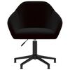 vidaXL Sillas de comedor giratorias 6 unidades terciopelo negro