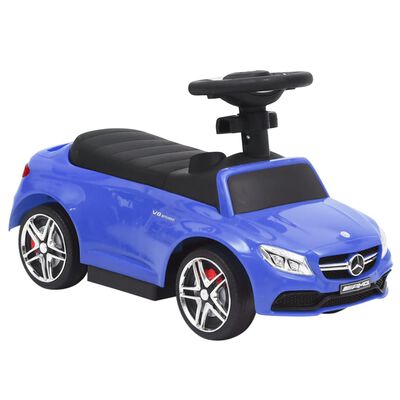 vidaXL Coche de empuje para niños Mercedes Benz C63 azul