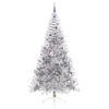 vidaXL &Aacute;rbol de Navidad Artificial Preiluminado Plateado 240 cm PET