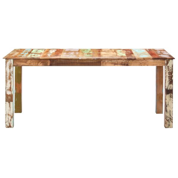 vidaXL Mesa de comedor de madera maciza reciclada 180x90x76 cm