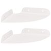 vidaXL Estante Flotante de Esquina 2 uds. 15 x 15 x 2 cm
