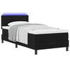 vidaXL Cama tipo Box Spring con colch&oacute;n Negro 100 x 200 cm tela