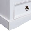 vidaXL Mueble para TV Corona Range de pino mexicano blanco 91x43x56 cm