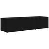 vidaXL Mueble para TV madera contrachapada negro 120x34x30 cm