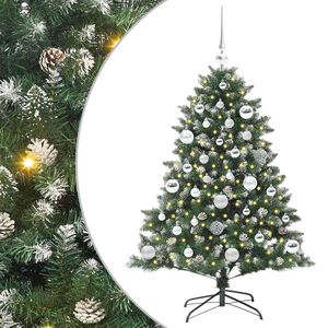 vidaXL &Aacute;rbol de Navidad artificial Verde 120 cm PVC, Pl&aacute;stico y Acero