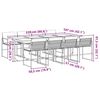 vidaXL Juego de comedor de jard&iacute;n 9 piezas con cojines textileno negro