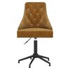 vidaXL Sillas de comedor giratorias 4 unidades terciopelo marr&oacute;n