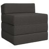 vidaXL Sof&aacute; Cama Plegable Gris oscuro 200 x 70 x 10 cm Tela