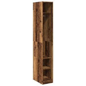vidaXL Armario de madera de ingenier&iacute;a madera envejecida 30x50x200 cm