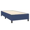 vidaXL Cama box spring con colch&oacute;n tela azul 90x190 cm