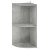 vidaXL Estante de esquina 2 niveles 31,5 x 31 x 66 cm