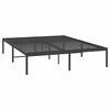 vidaXL Estructura de cama sin colch&oacute;n metal negro 140x200 cm