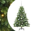 vidaXL Árbol de Navidad artificial con 150 LED Verde 120 cm PE y PVC
