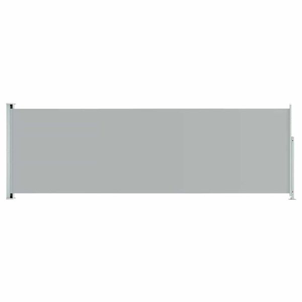 vidaXL Toldo lateral retráctil de jardín gris 200x600 cm