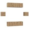 vidaXL Conjunto de mueble de TV 6 uds. Roble artisan