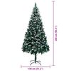 vidaXL Árbol de Navidad artificial Verde 240 cm PVC y Acero y Plástico