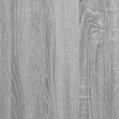 vidaXL Estantería madera ingeniería y metal gris Sonoma 92x30x102 cm