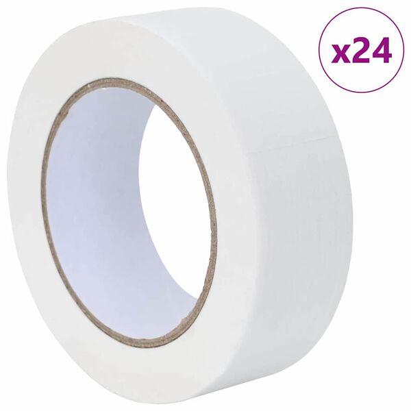 vidaXL Cintas de Enmascarar para Pintores 24 pcs 38mm x 50m Papel